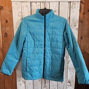 Lands' End Kids Large Teal Puffer Jacket